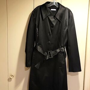 Women's Dress Barn Black Trench Size 14/16